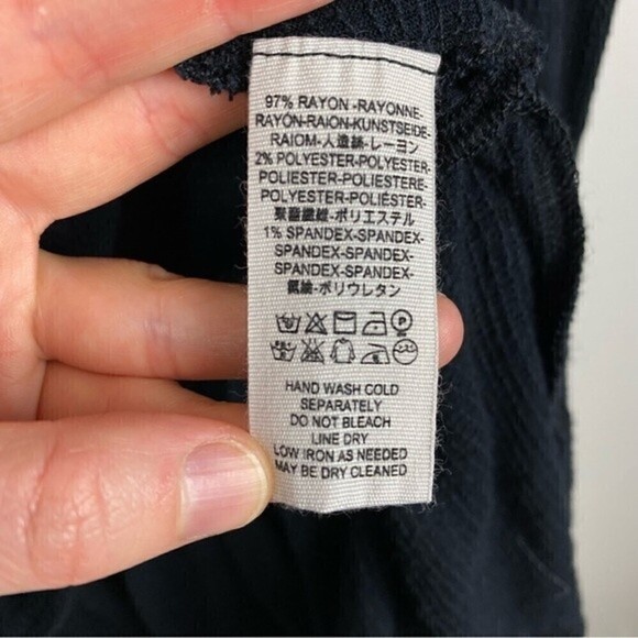 Free People Your Girl Ruffle Tunic Long Sleeve Mini Dress Black Size S - Picture 11 of 12